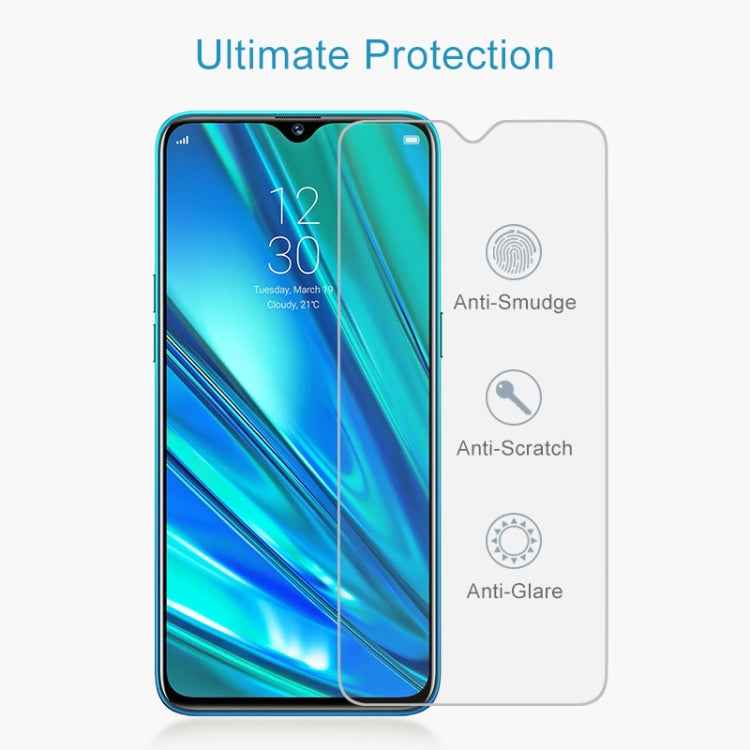 50 PCS For OPPO Realme 5 Pro 9H 2.5D Screen Tempered Glass Film