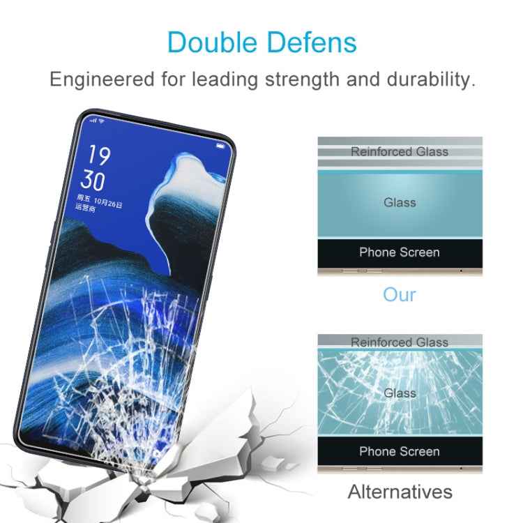 10 PCS For OPPO Reno2 Z 9H 2.5D Screen Tempered Glass Film