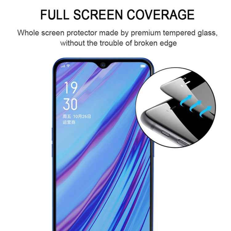 For OPPO A5 / A9 (2020) / A56 5G Full Glue Full Cover Screen Protector Tempered Glass Film