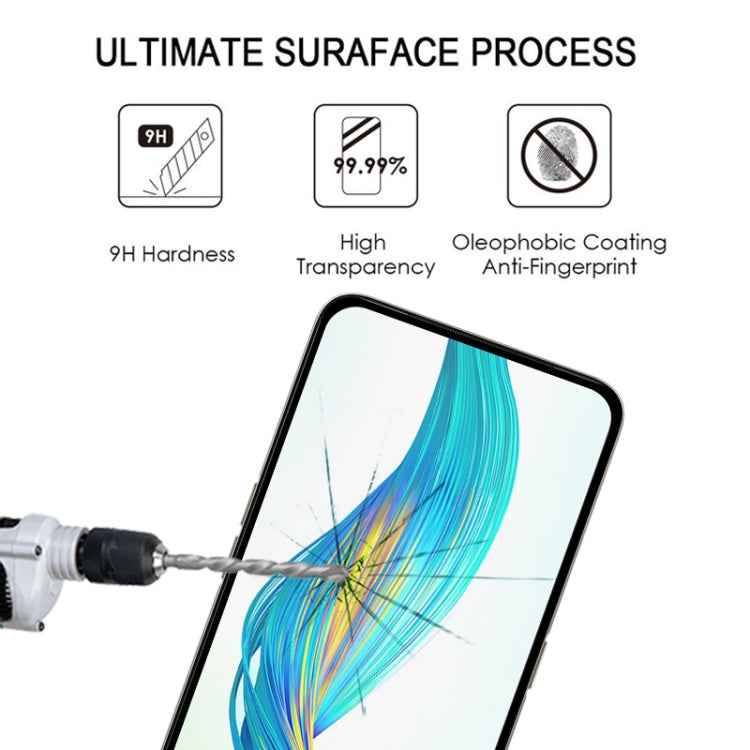 For OPPO Realme XT Full Glue Full Cover Screen Protector Tempered Glass Film