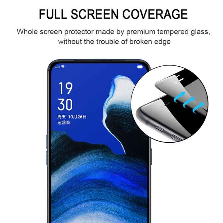 For OPPO Reno2 / Z Full Glue Full Cover Screen Protector Tempered Glass Film