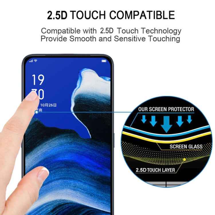 For OPPO Reno2 / Z Full Glue Full Cover Screen Protector Tempered Glass Film