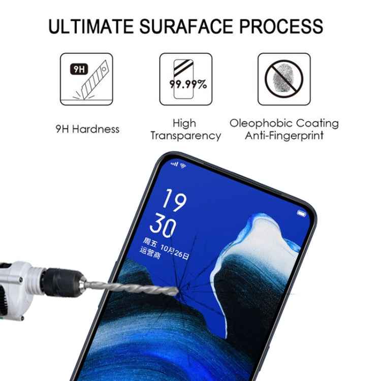 For OPPO Reno2 / Z Full Glue Full Cover Screen Protector Tempered Glass Film