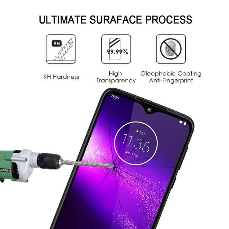 For Motorola One Macro 25 PCS Full Glue Full Screen Tempered Glass Film