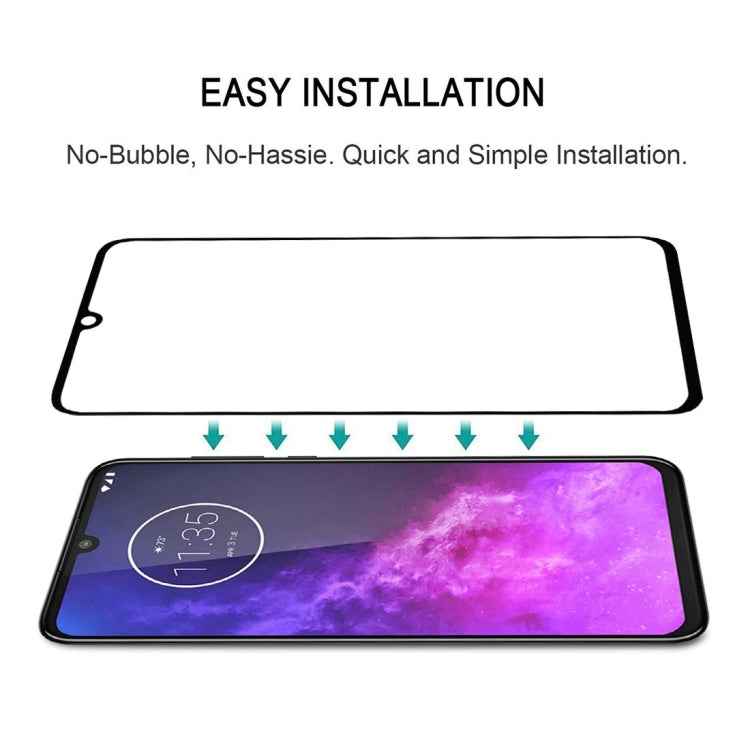 For Motorola One Zoom 25 PCS Full Glue Full Screen Tempered Glass Film
