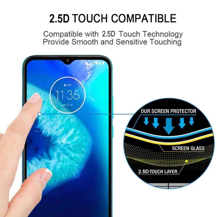 For Motorola Moto G8 Power Lite Full Glue Full Screen Tempered Glass Film