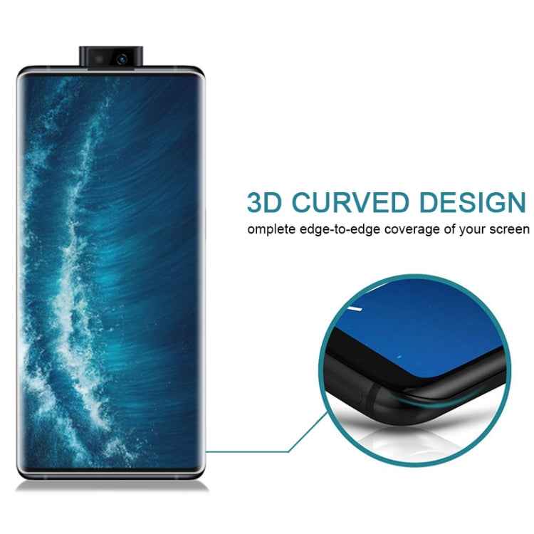 For Vivo NEX 3S 5G 9H HD 3D Curved Edge Tempered Glass Film (Black)