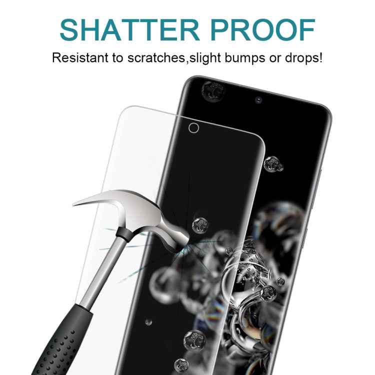 25pcs For Galaxy S20 Ultra 9H HD 3D Curved Edge Tempered Glass Film (Transparent)