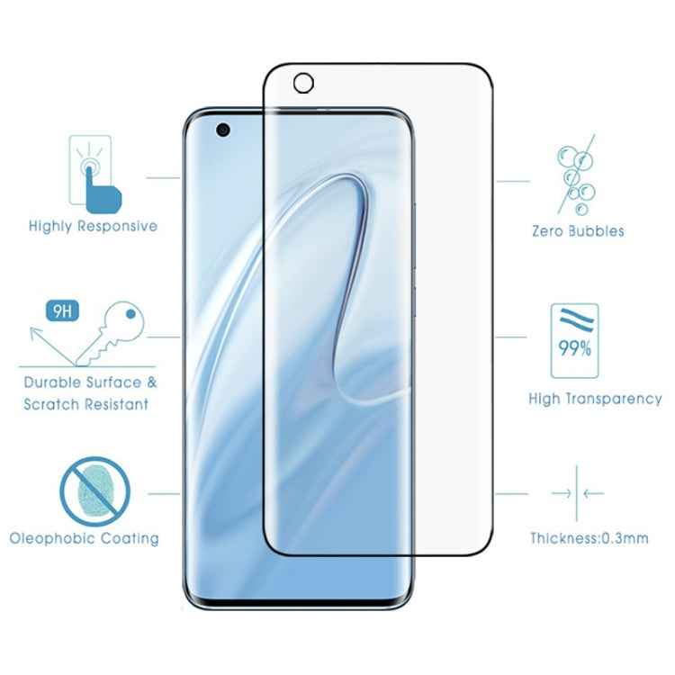 25 PCS For Xiaomi Mi 10 5G 9H HD 3D Curved Edge Tempered Glass Film (Transparent)