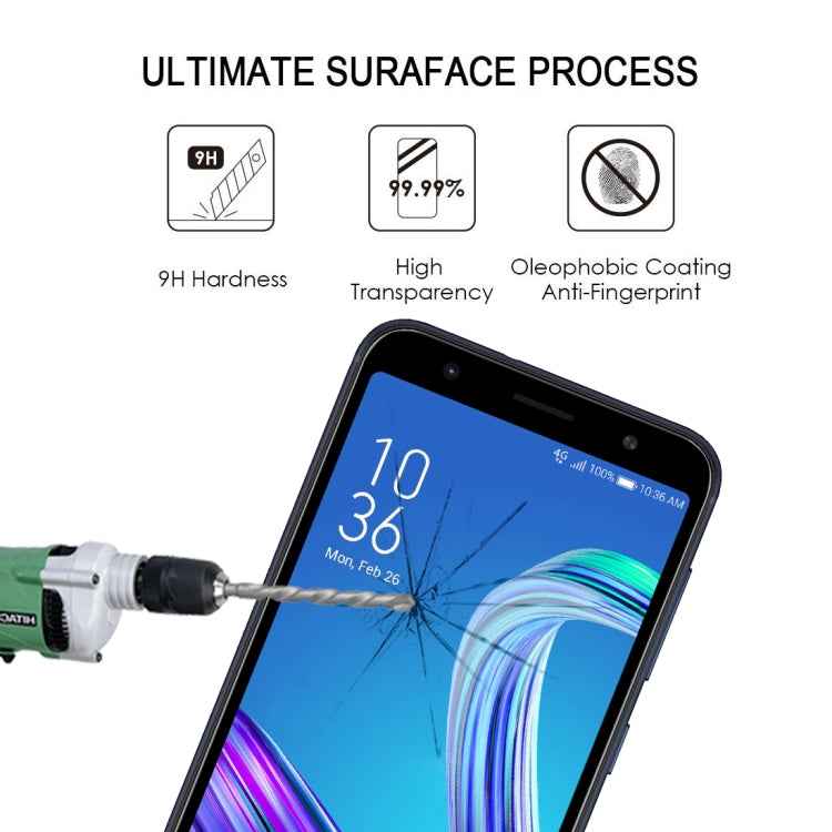 25 PCS Full Glue Full Screen Tempered Glass Film for Asus Zenfone Max (M1) ZB555KL
