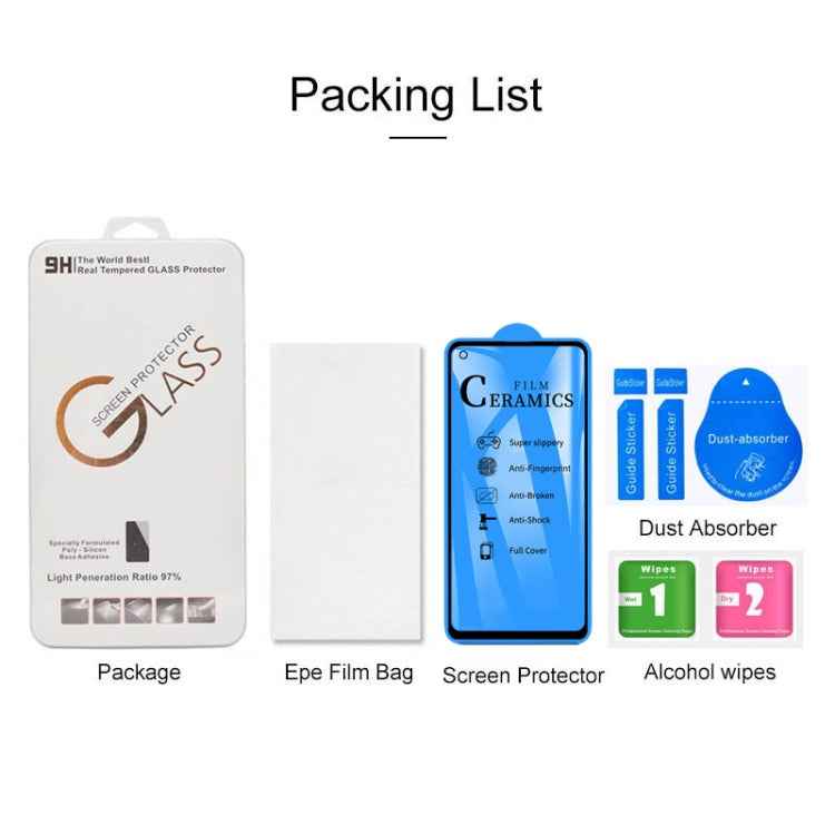 For Samsung Galaxy A21s 2.5D Full Glue Full Cover Ceramics Film