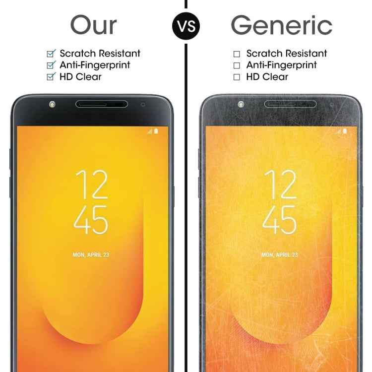 10 PCS 0.26mm 9H 2.5D Tempered Glass Film for Galaxy J7 Duo