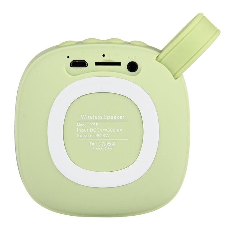 X25 Portable Fabric Design Bluetooth Stereo Speaker with Built-in MIC, Support Hands-free Calls & TF Card & AUX IN, Bluetooth Distance: 10m
