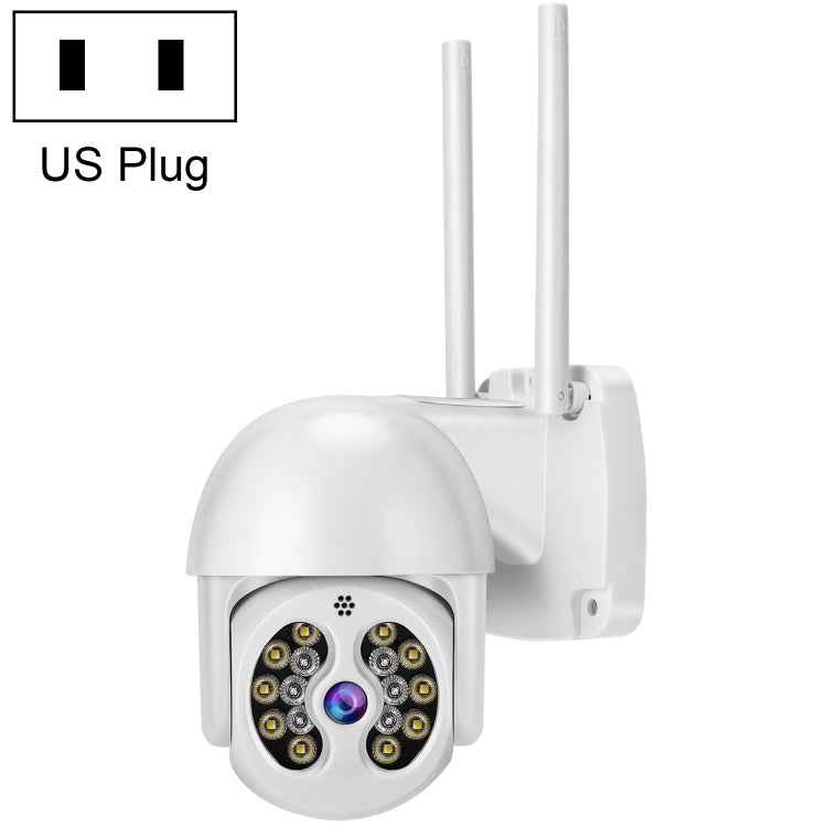Tuya QX56 3.0 Million Pixels IP66 Waterproof 2.4G Wireless IP Camera, Support Amazon Alexa & Google Home & Motion Detection & Two-way Audio & Full Color Night Vision & TF Card, EU Plug