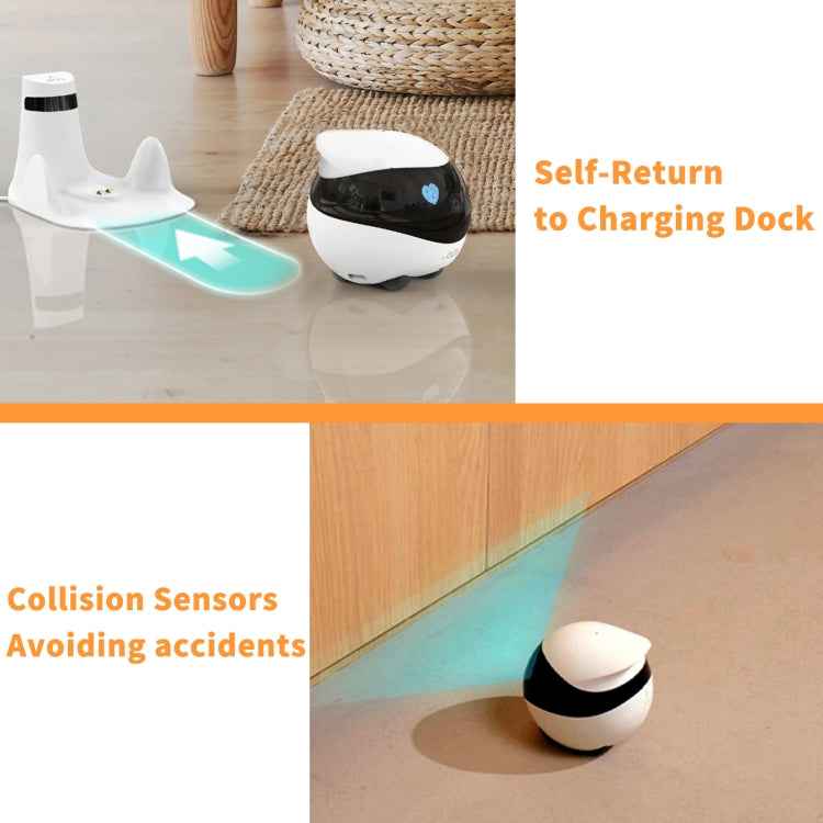 EBO SE 1080P HD Smart Home Companion Robot Remote Monitoring Camera, Support Infrared Night Vision & Two-way Voice & TF Card, US Plug