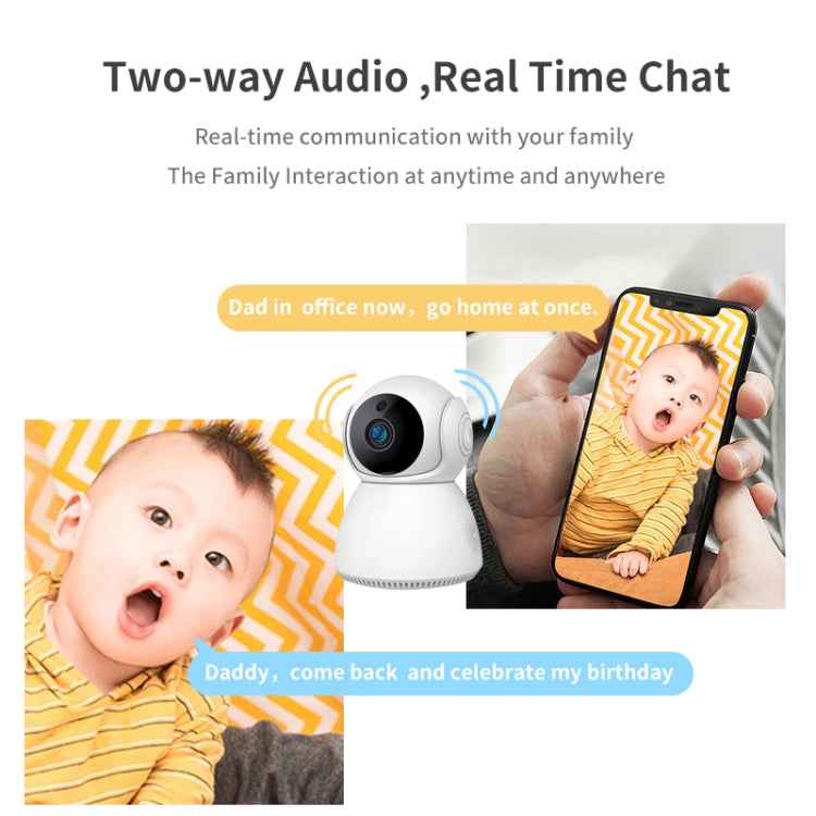 YT24 V380 1.0MP Pan-tilt IP Camera WiFi Smart Security Camera, Support TF Card / Two-way Audio / Motion Detection / Night Vision