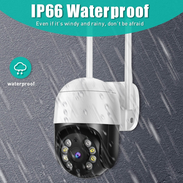 Caméra IP WiFi HD 3,0 Mpx QX29, vision nocturne, détection de mouvement, audio bidirectionnel et carte TF, prise AU, QX29
