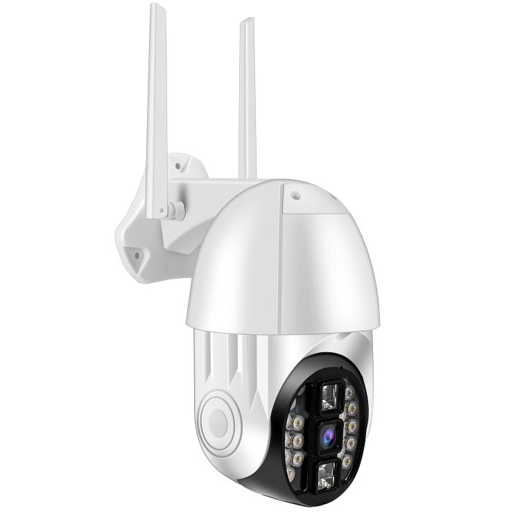Caméra panoramique PTZ Wi-Fi QX33 1080P rotative à 360 degrés, prise en charge jour et nuit, interphone vocal bidirectionnel, détection de mouvement, alarme, lecture vidéo et carte TF 64 Go, prise AU, QX33