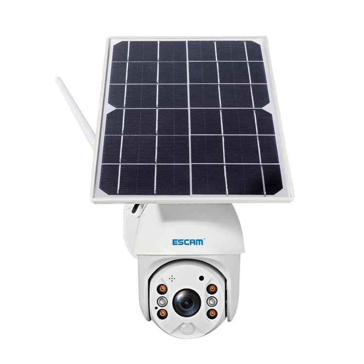 ESCAM QF480 EU Version HD 1080P IP66 Waterproof 4G Solar Panel PT IP Camera without Battery, Support Night Vision / Motion Detection / TF Card / Two Way Audio