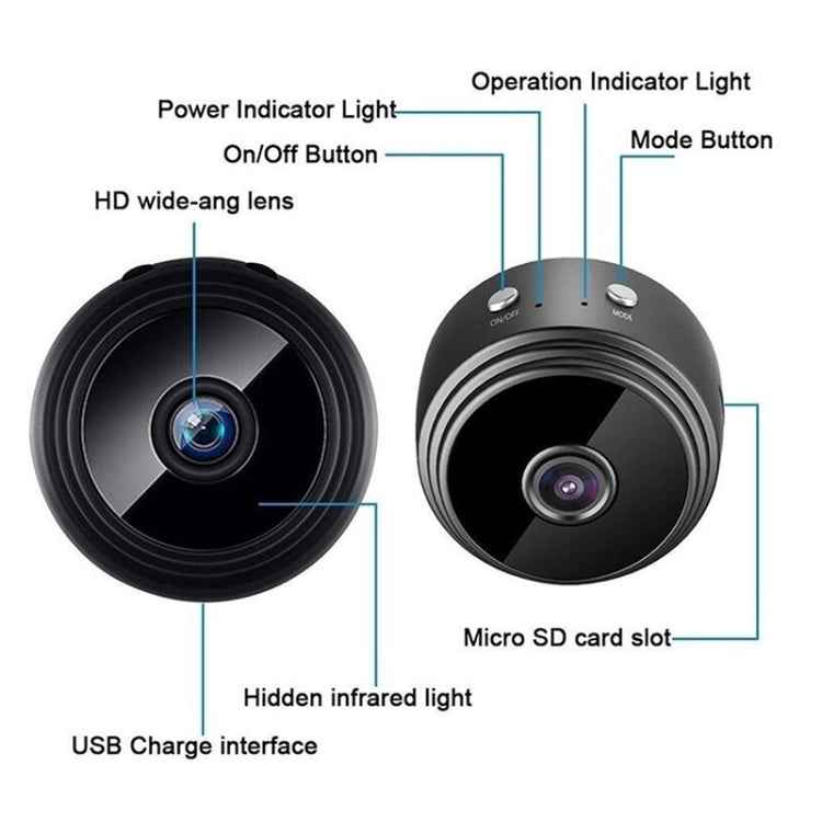 A9+ 1080P WiFi Remote Wireless Camera, Support Night Vision & Motion Detection & TF Card, Broadcom Bluetooth Solution