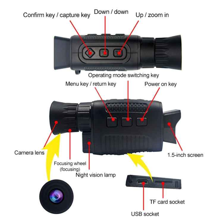 5X Infrared Digital Night Vision Monocular Thermal imager
