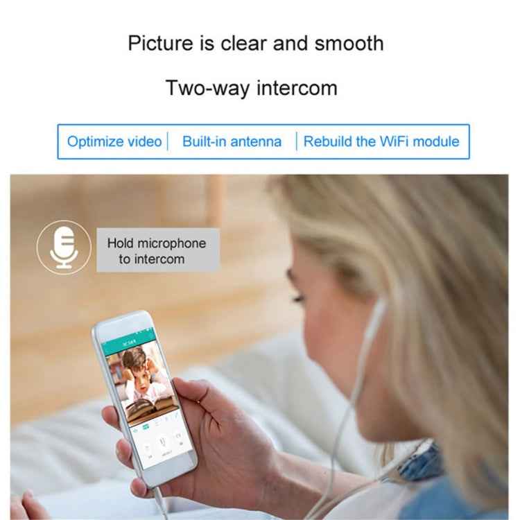 Anpwoo YT001 720P HD WiFi IP Camera with 6 PCS Infrared LEDs, Support Motion Detection & Night Vision & TF Card(Max 64GB)