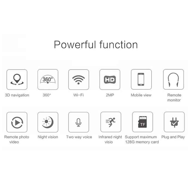 Anpwoo Hercules GM8135+SC2145 1080P HD WiFi IP Camera, Support Motion Detection & Infrared Night Vision & TF Card(Max 128GB)