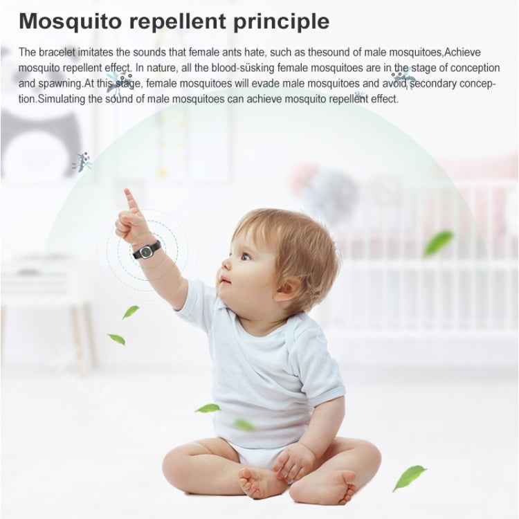 F9 Outdoor Silica Gel Mosquito Repellent Wristband with Clock