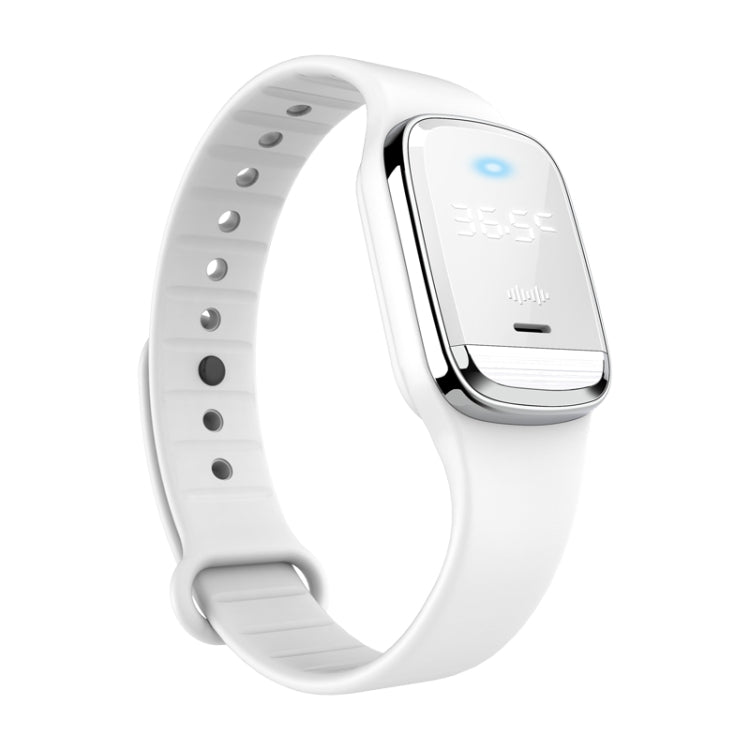 M20 Outdoor Ultrasonic Wave Mosquito Repellent Wristband with Clock & Body Temperature Test, M20 (White), M20 (Black)