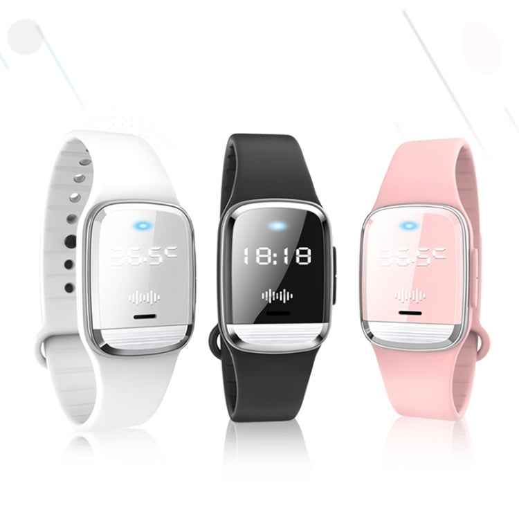 M20 Outdoor Ultrasonic Wave Mosquito Repellent Wristband with Clock & Body Temperature Test