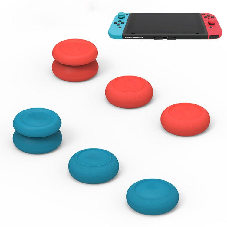 Left + Right Gamepad Rocker Cap Button Cover for Switch, For Switch(Black), For Switch(Blue + Magenta), For Switch(Red)