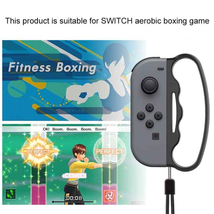 iPlay Small Handle Boxing Grip Gamepad Grip with Strap for Switch Joy-Con