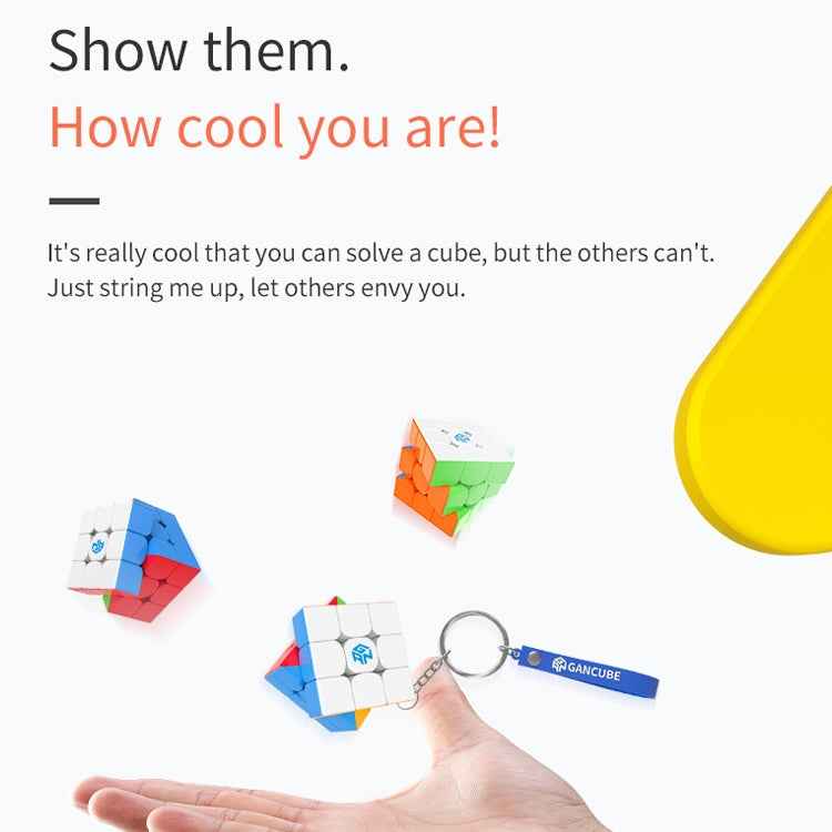 GAN330 Cube Keychain Puzzle Profissional Cube Educational Toy, Size:3x3x3cm