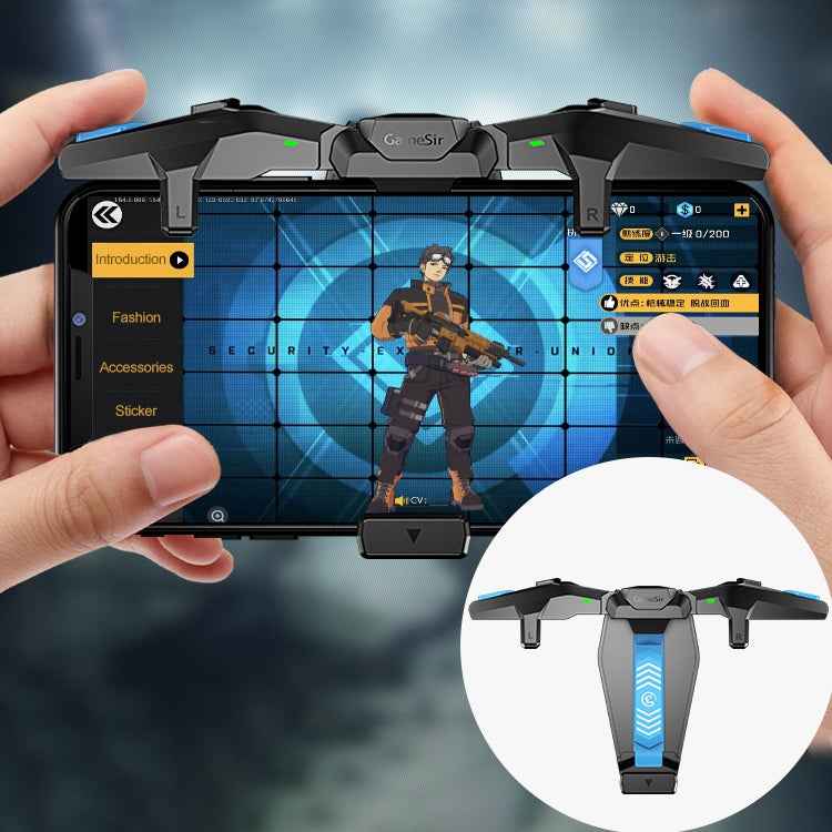GameSir F4 Foldable Eagle Wing Shaped Physical Direct Connect Capacitor Gamepad Compatible with IOS & Android System Devices