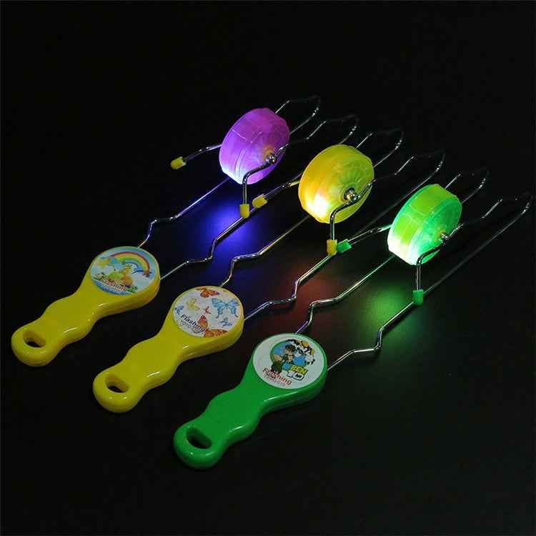 3 PCS Creative Colorful Flash Light Orbit Yoyo Ball, Random Color Delivery