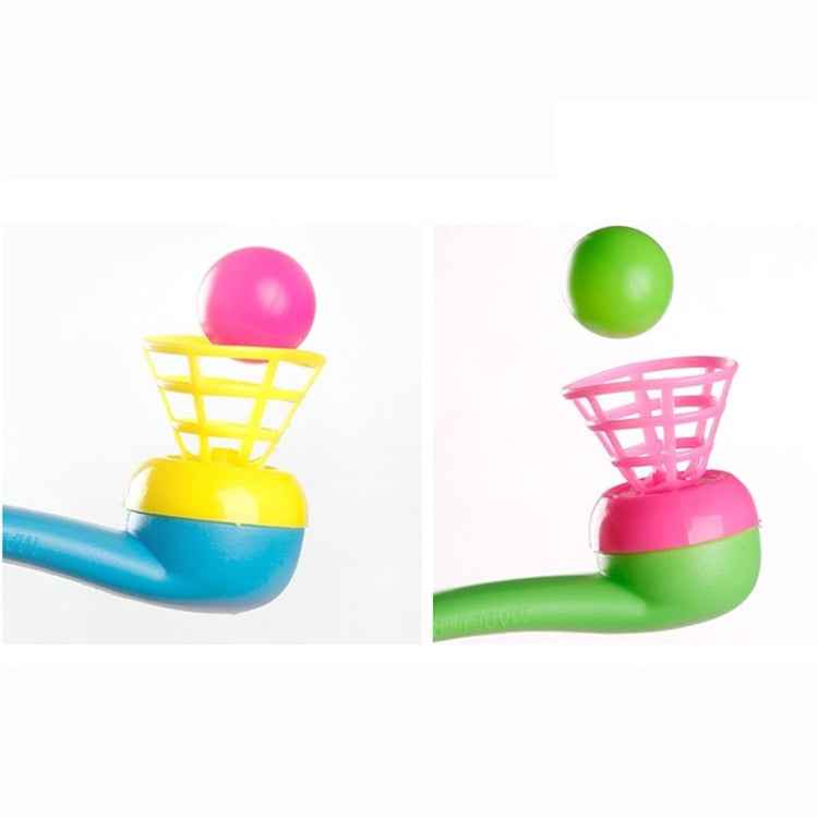 50 PCS Children Toy Suspension Blow Ball Nostalgic Toy Blowing Music Magic Hanging Ball, Random Color Delivery