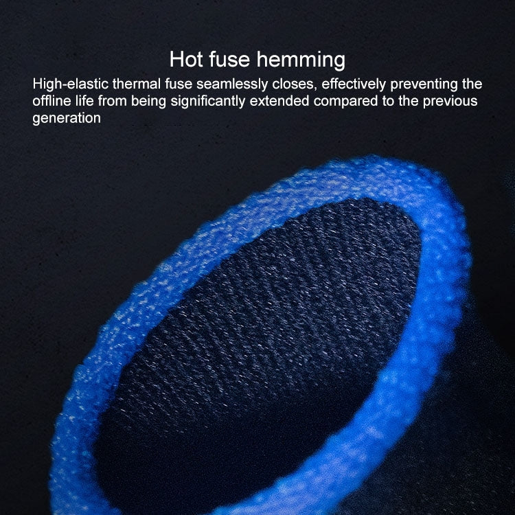 1 Pair Carbon Fiber Breathable Mobile Phone Game Touch Screen Finger Cover for Thumb / Index Finger