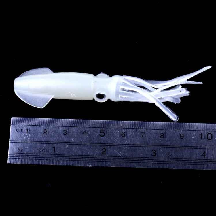 HENGJIA 5 PCS Squids Plastic Soft Baits Artificial Fishing Lures Bionic Fishing Bait, Length: 9 cm