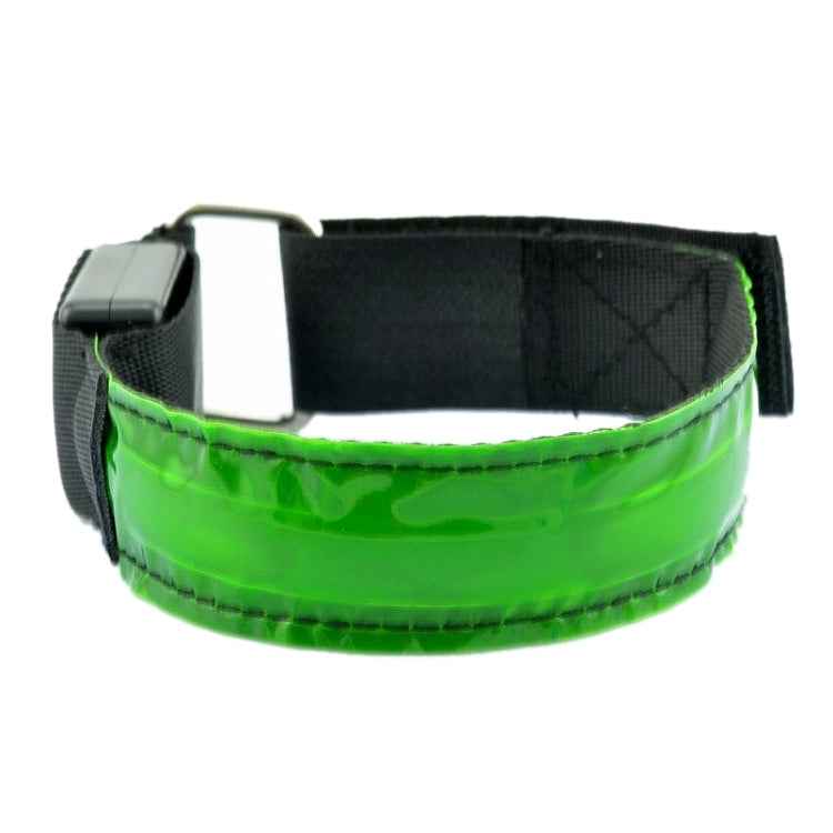 LED Flash Safety Reflective Nylon Light Battery Sports Wrist Belt