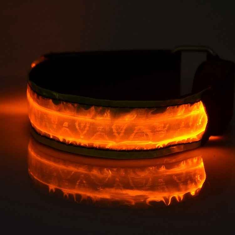LED Flash Safety Reflective Nylon Light Battery Sports Wrist Belt