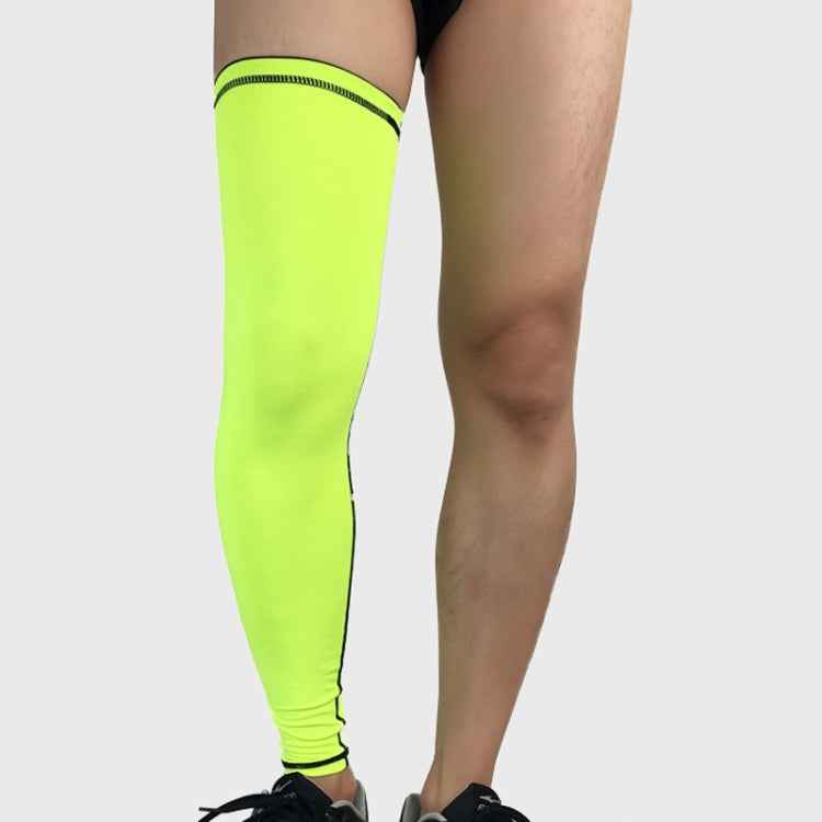 Outdoor Basketball Badminton Sports Knee Pad Riding Running Gear Long Breathable Protection Legs Pantyhose, Size: L