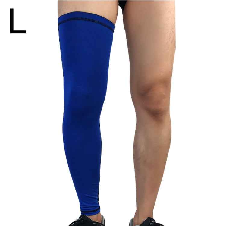 Outdoor Basketball Badminton Sports Knee Pad Riding Running Gear Long Breathable Protection Legs Pantyhose, Size: L