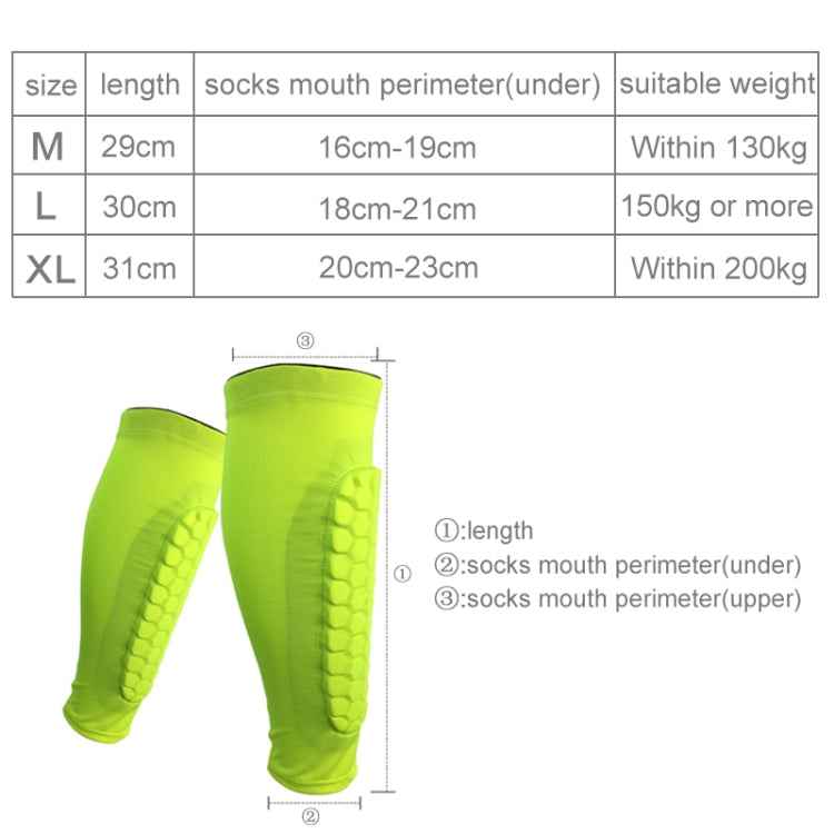Football Anti-collision Leggings Outdoor Basketball Riding Mountaineering Ankle Protect Calf Socks Gear Protector, Size: M