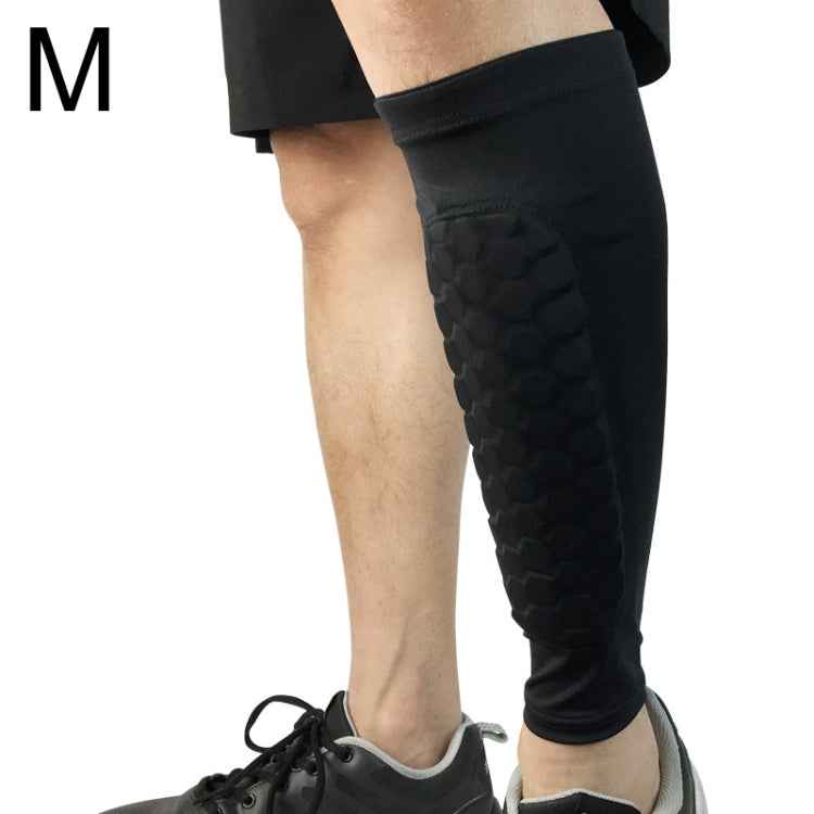Football Anti-collision Leggings Outdoor Basketball Riding Mountaineering Ankle Protect Calf Socks Gear Protector, Size: M