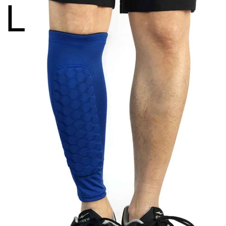 Football Anti-collision Leggings Outdoor Basketball Riding Mountaineering Ankle Protect Calf Socks Gear Protector, Size: L