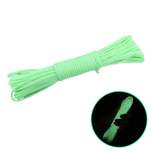 20m 9-Core Nylon+Polyester Full-light Outdoor Camping Tent Rescue Bundled Fluorescent Climbing Rope, 20m Green, 20m White, 20m Yellow, 20m Pink