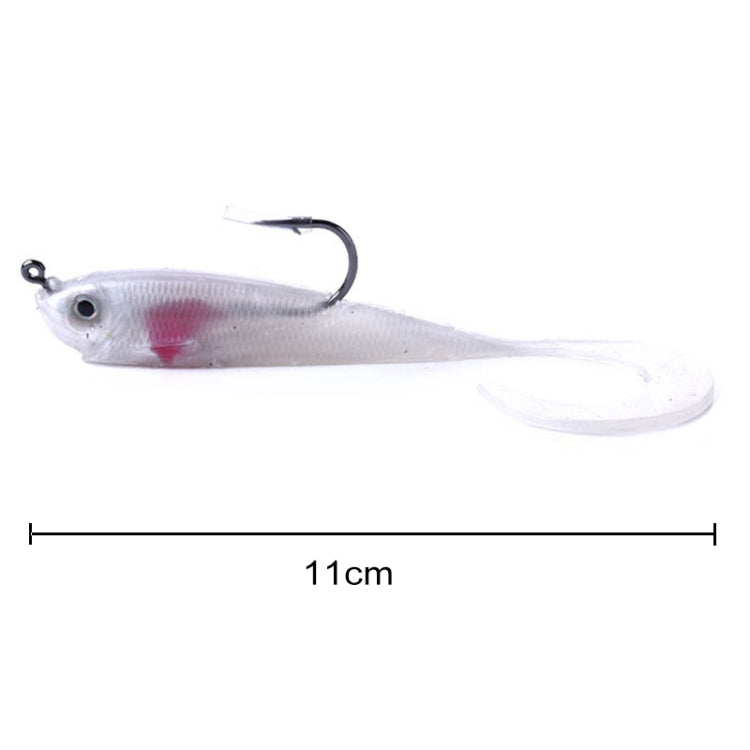 HENGJIA SO050-1 5 PCS 11cm/16g Luya Fishing Lure Fishing Gear Sea Bass Soft Fish with Hook