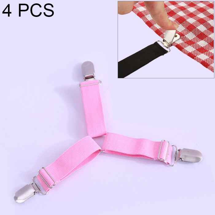 4 PCS  Adjustable Bedspread Tablecloth Curtain Sofa Cover Holder Tent Metal Fixed Clips