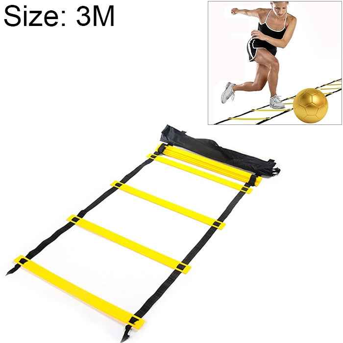 3 Meters 6 Knots Thin Section Pace Training Tough Durable Soft Ladder Football Training Wear Resistant Ladder Rope