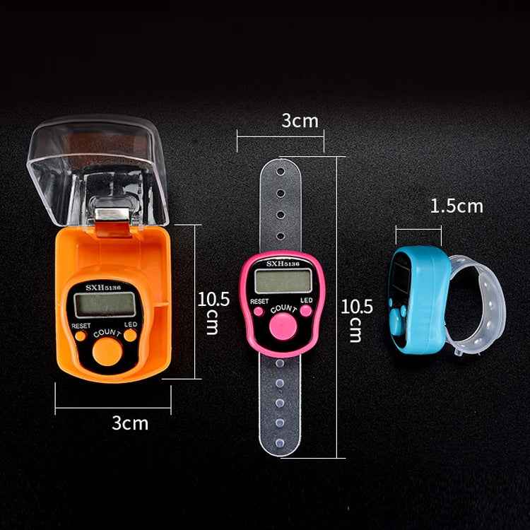 High Quality Ring Counter With LED Light, Electronic Finger Ring Counter, Random Color Delivery